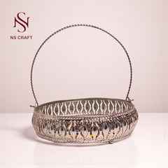 Elegant German Silver Pichwai Tray