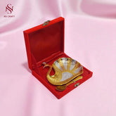 Peacock Dry Fruit Bowl In Velvet Box