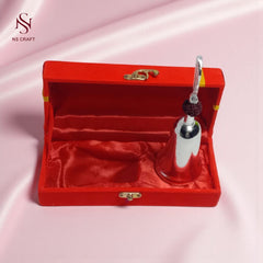 Silver Plated Pooja Bell in Velvet Box