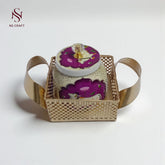 Printed Metal Jar & tray Gift Set