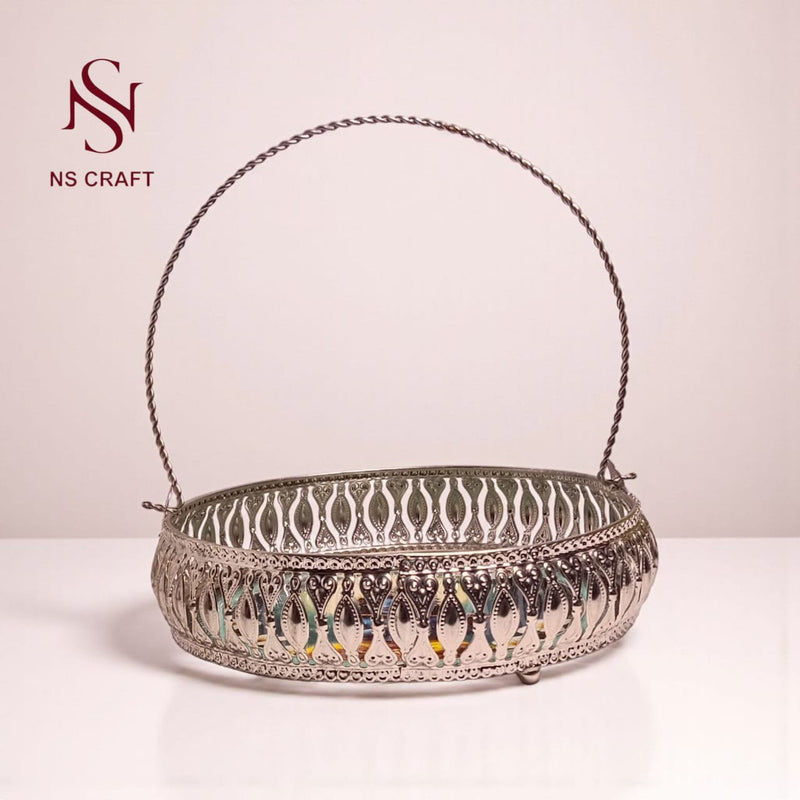 Elegant German Silver Pichwai Tray