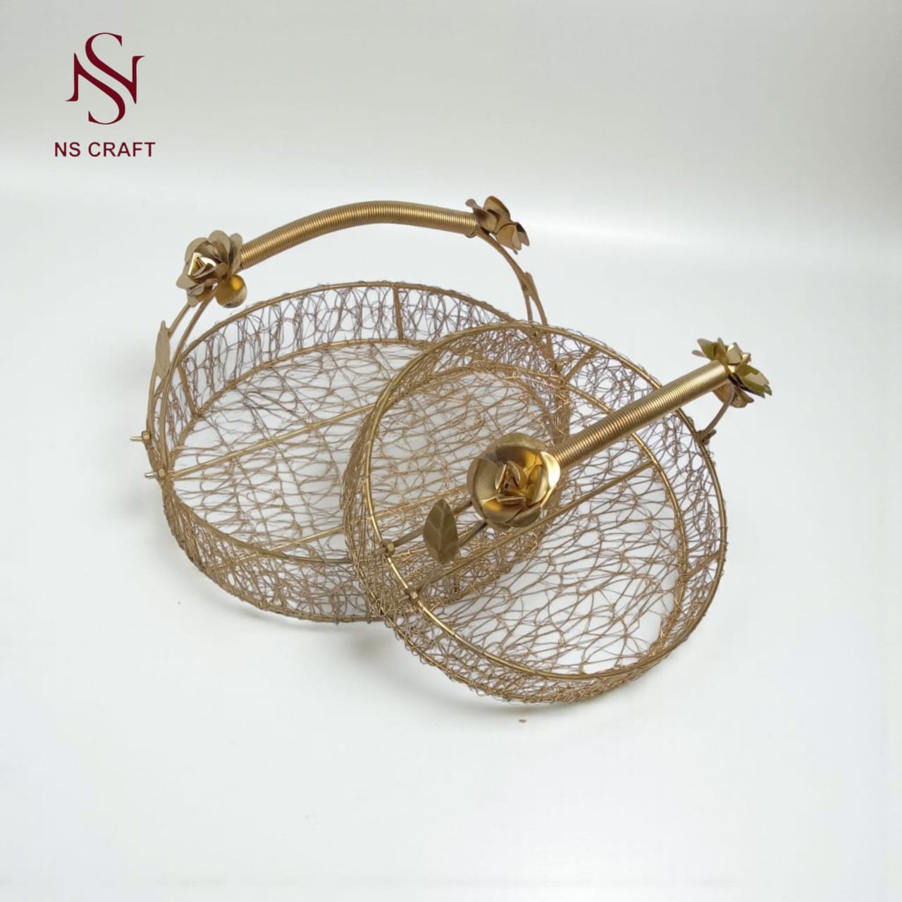 Decorative Flower Basket Hamper Set Of 2