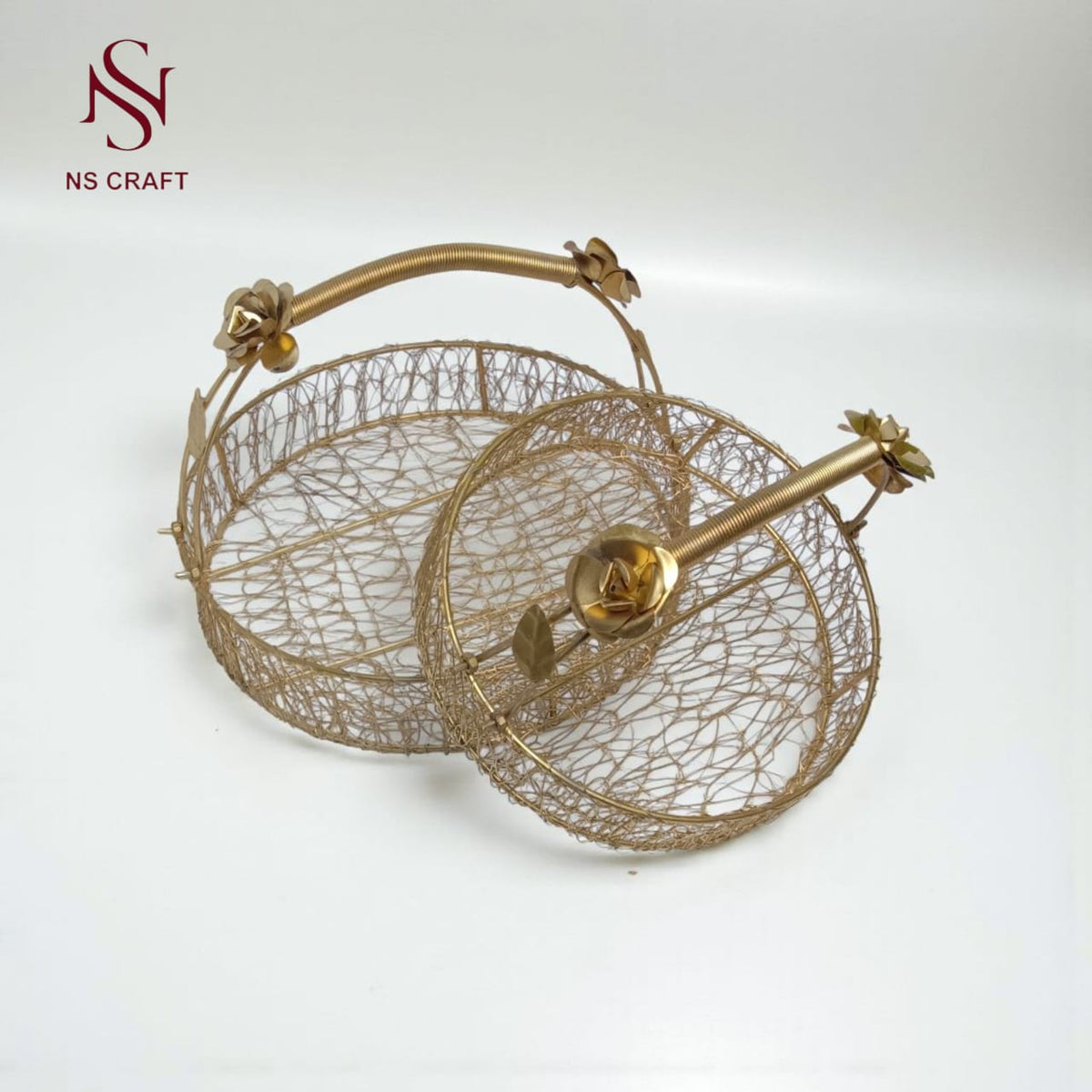 Decorative Flower Basket Hamper Set Of 2