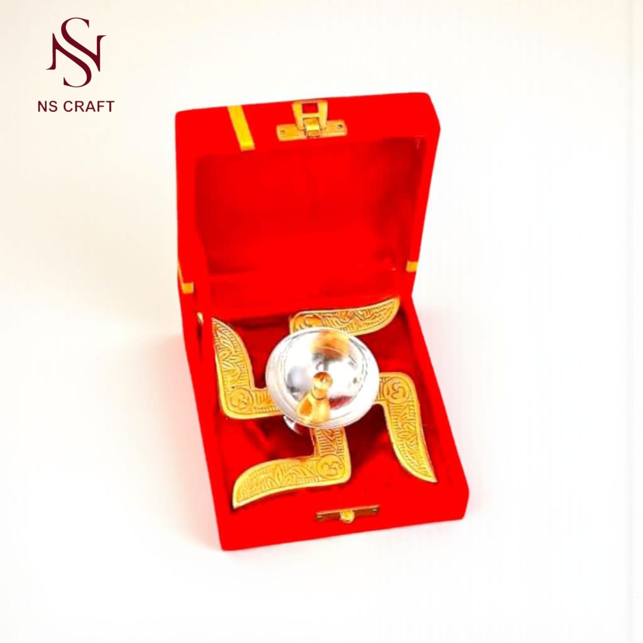 Swastik Diya in Velvet Box